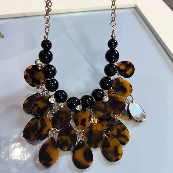 COPY - Brown , black , leopard necklace - Picture 3 of 4